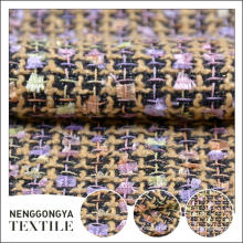Fábrica de China Diferentes tipos de telas tejidas chenille moda textil